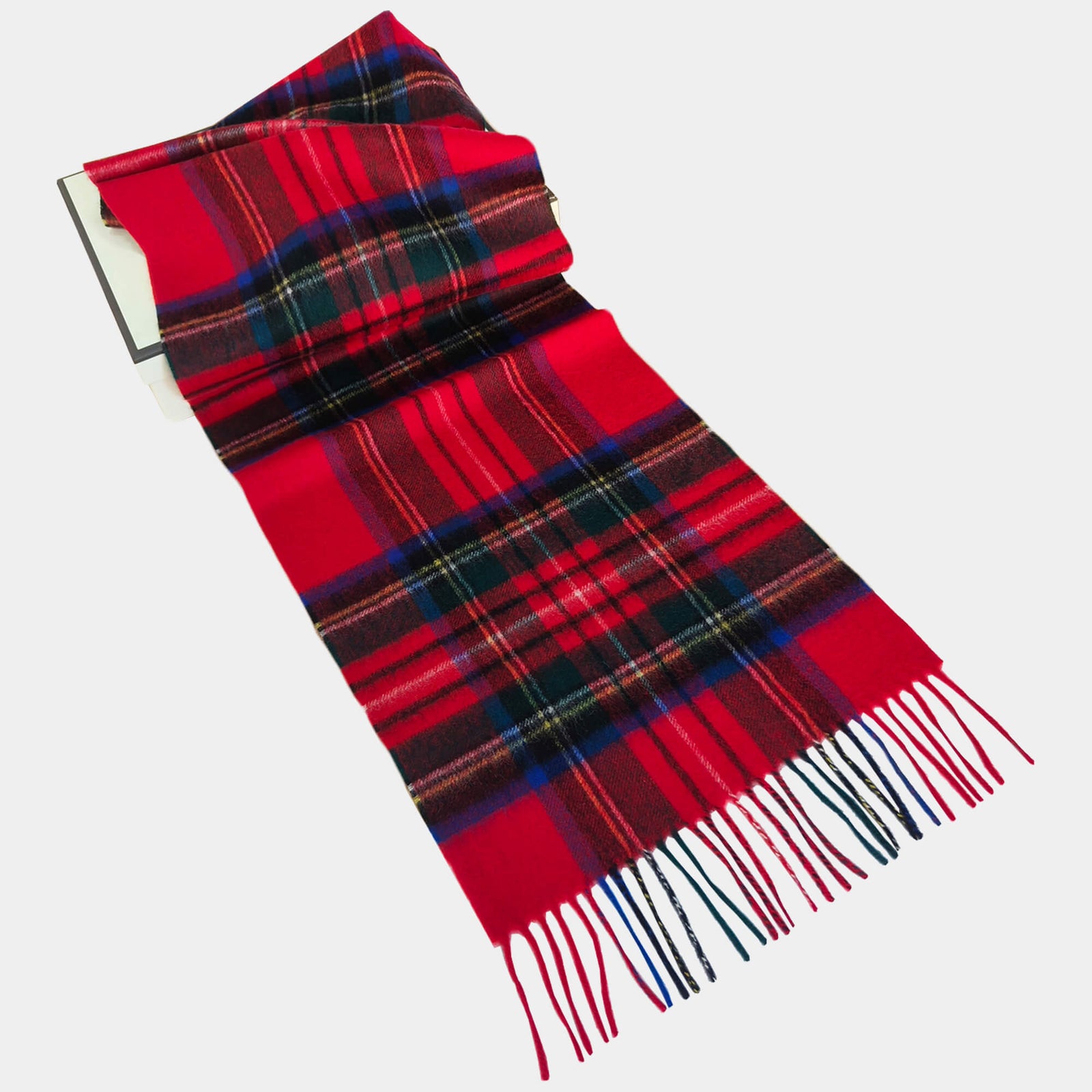 one piece black and red color scarf for men