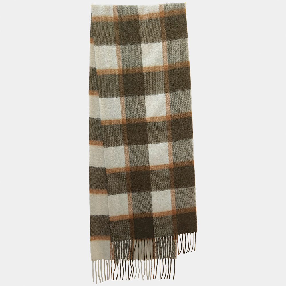Mens Cashmere Scarf Plaid Scarf