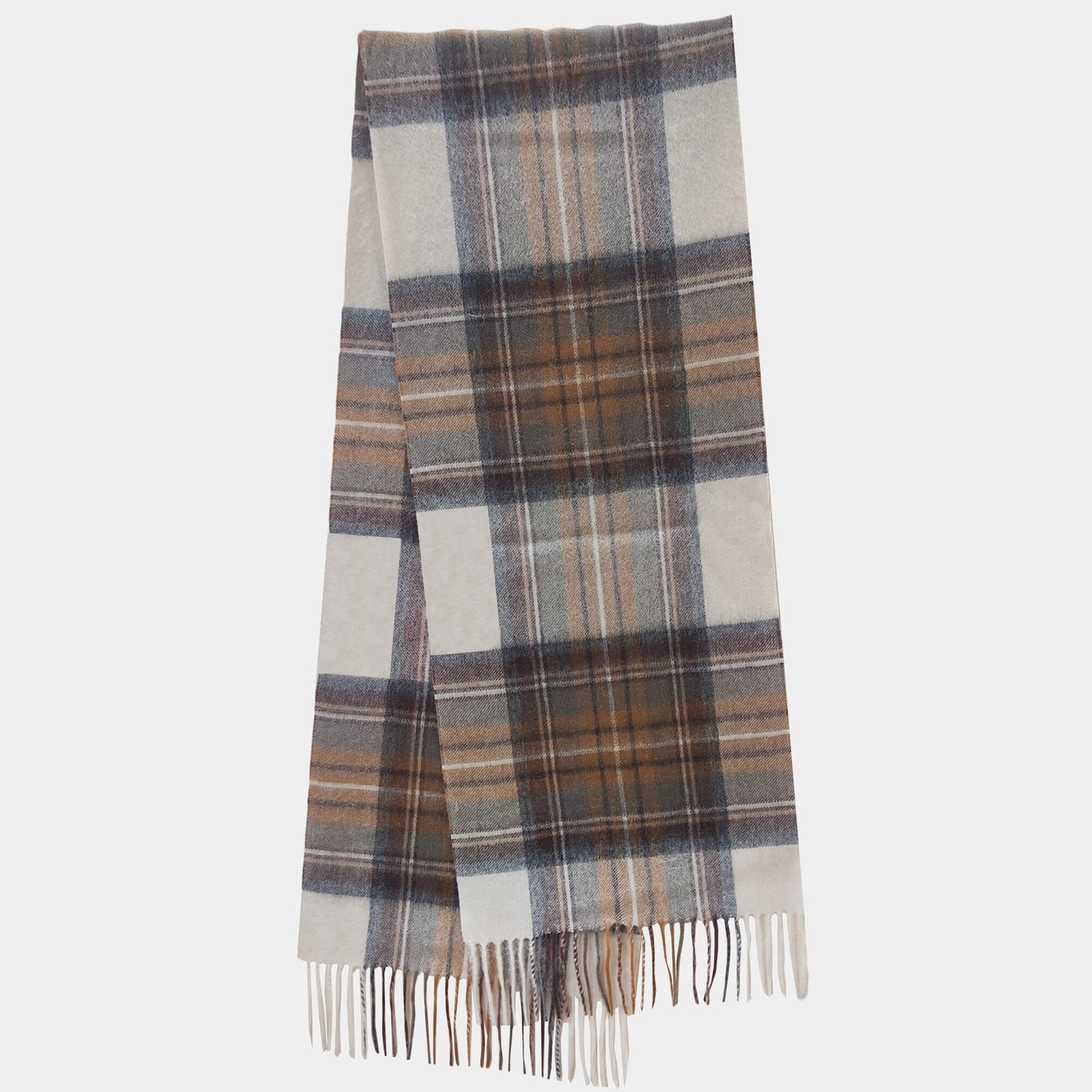Mens Cashmere Scarf Plaid Fashion