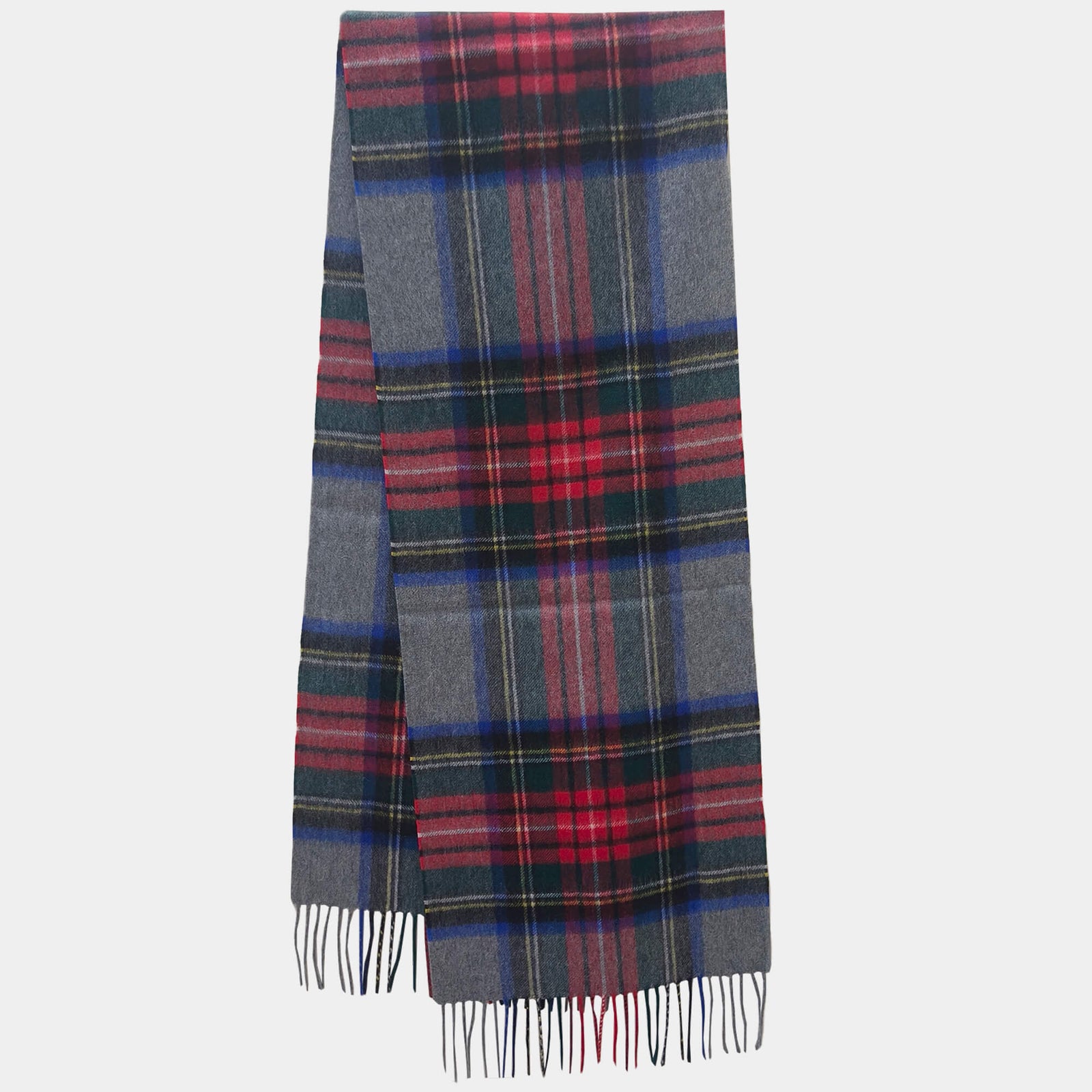 Mens Plaid Cashmere Scarf Colorful