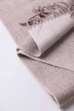 brown winter scarf women