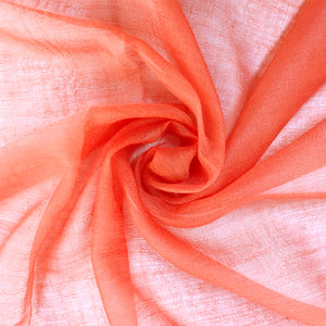 Lightweight Cashmere Scarf Shawl Women Rust Red