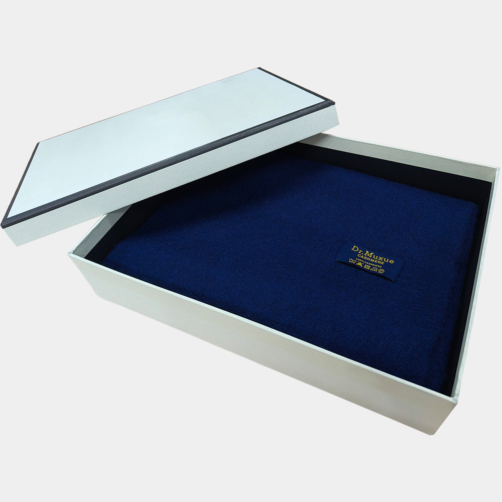 Cashmere Scarf Women Blue Shawl