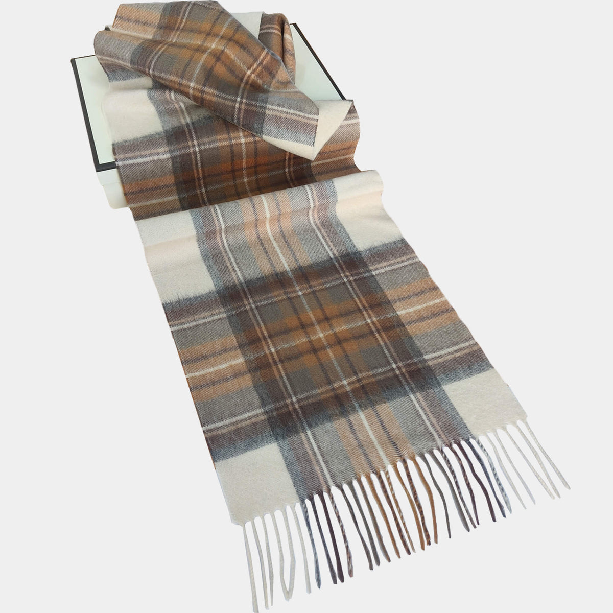 Mens Cashmere Scarf Plaid Fashion