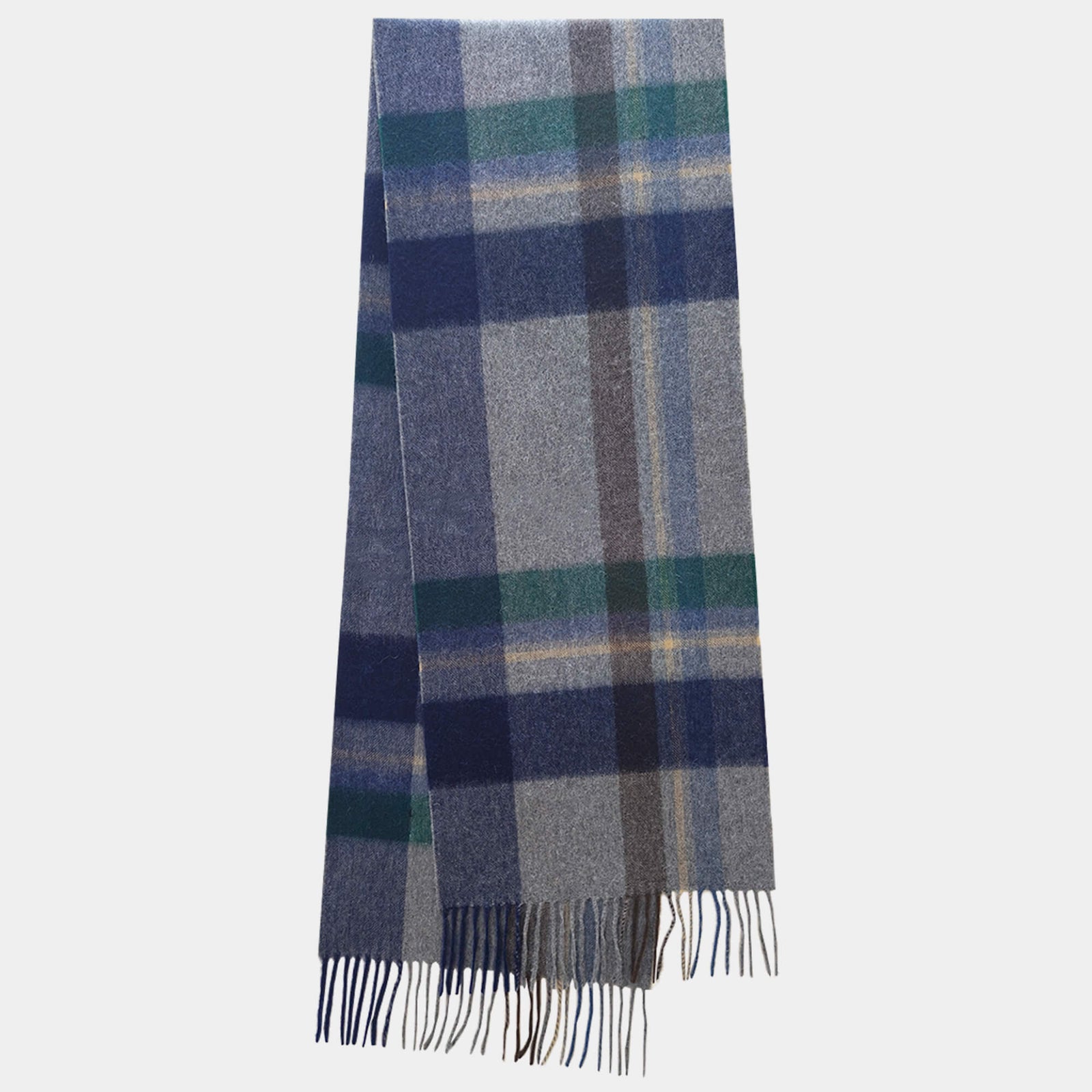 Mens Blue Cashmere Scarf Shawl