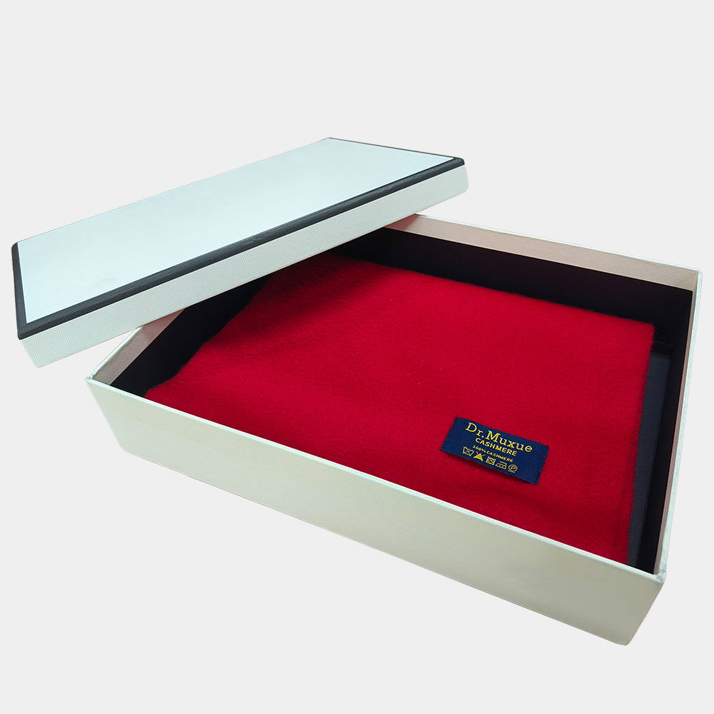 Cashmere Scarf women Bright Red