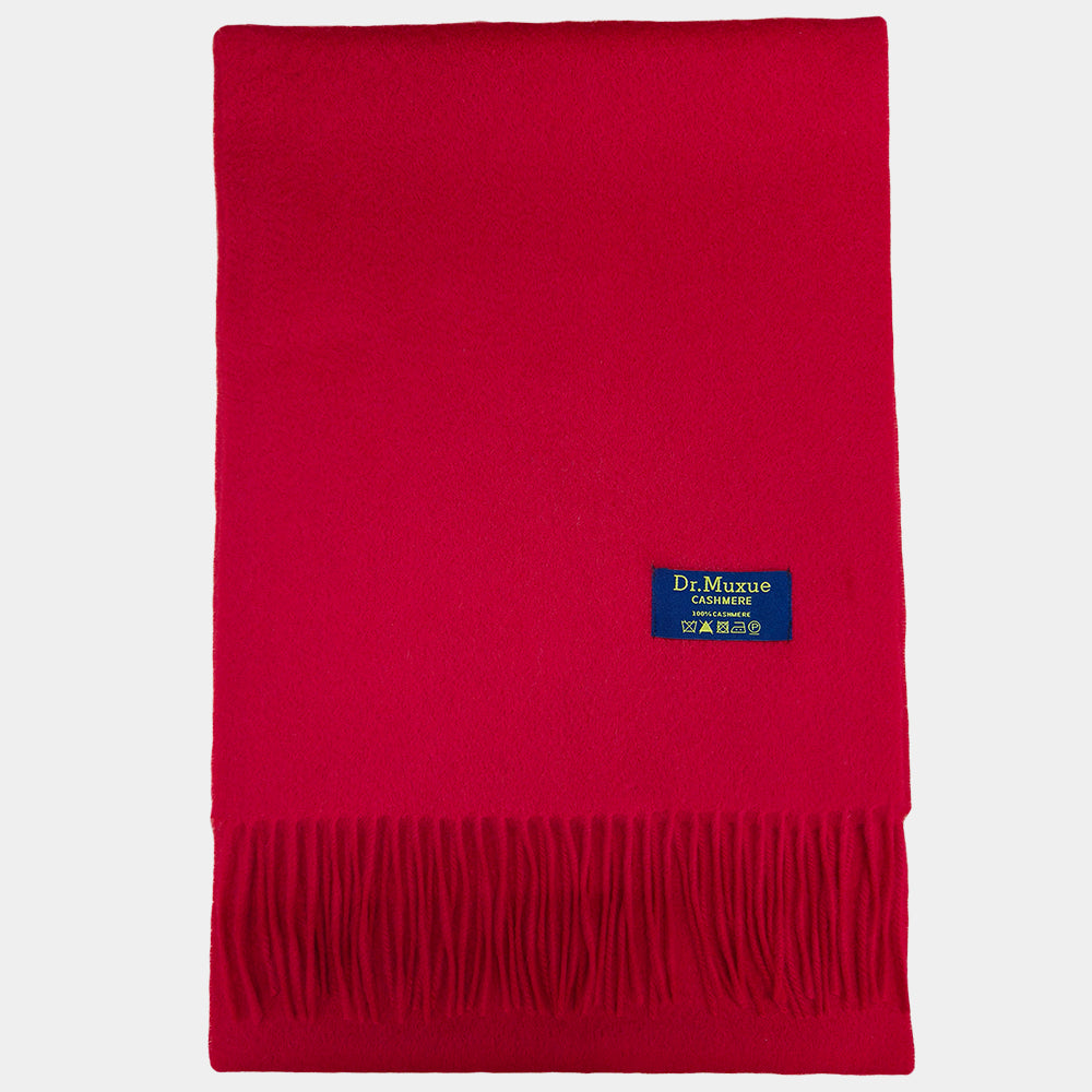 Cashmere Scarf women Bright Red