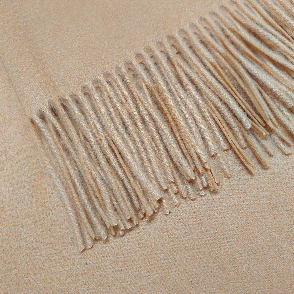 Camel Cashmere Wrap for Women