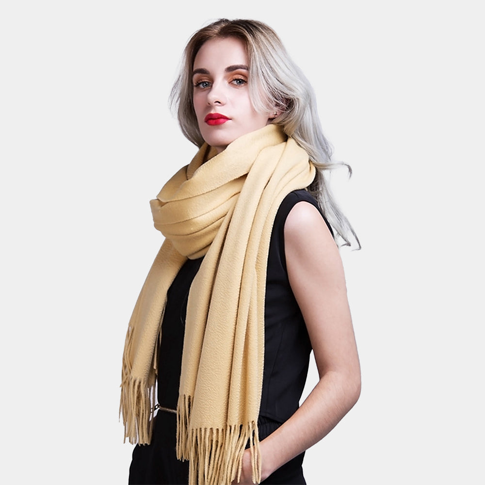 Camel Cashmere Wrap for Women