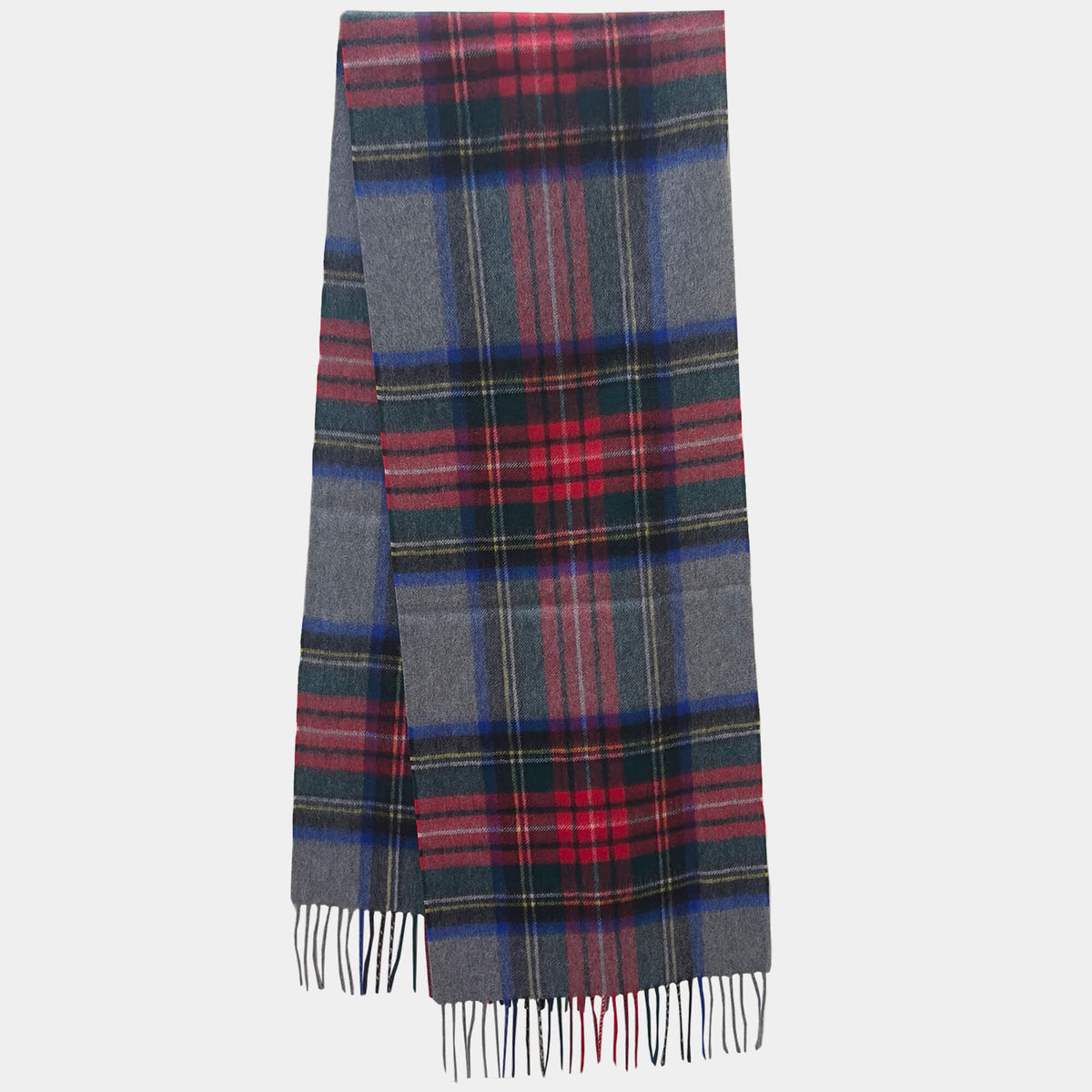 Mens Plaid Cashmere Scarf Colorful