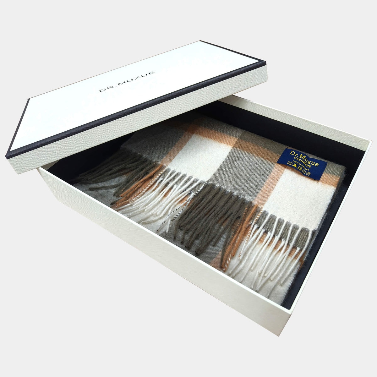 Mens Cashmere Scarf Plaid Scarf