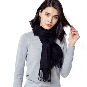 cashmere scarf women black