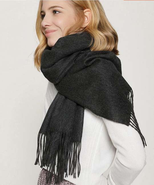 dark grey scarf women