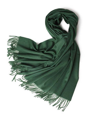 cashmere scarf in green