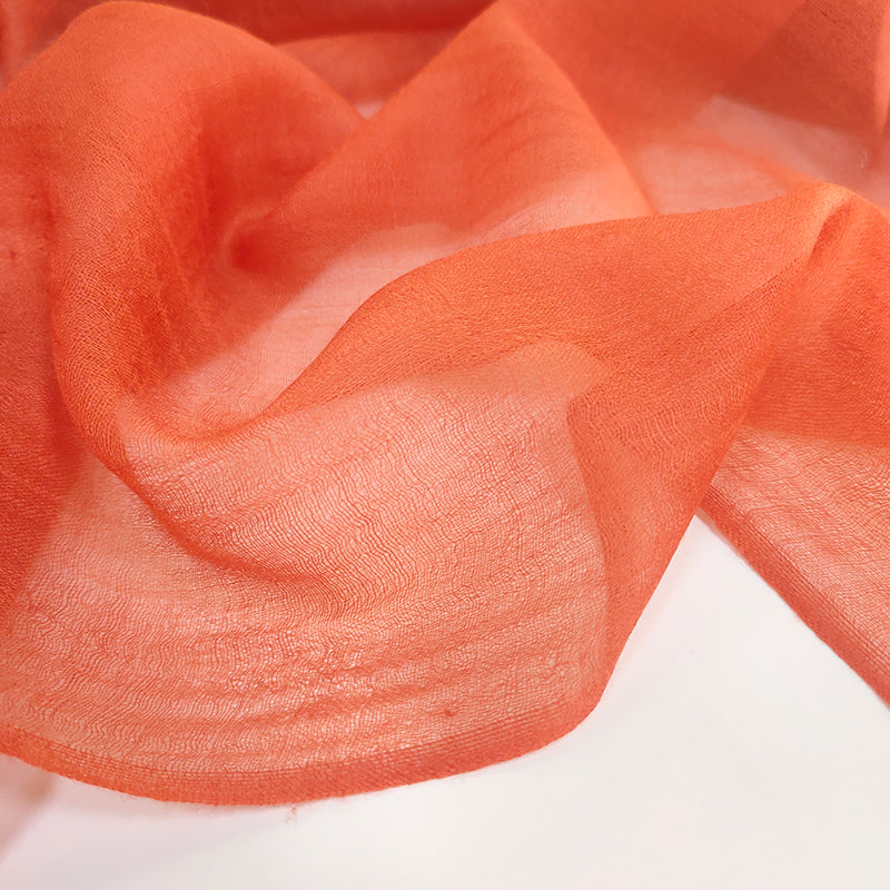 Lightweight Cashmere Scarf Shawl Women Rust Red