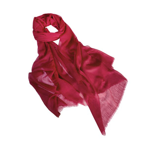 one piece wine red shawl
