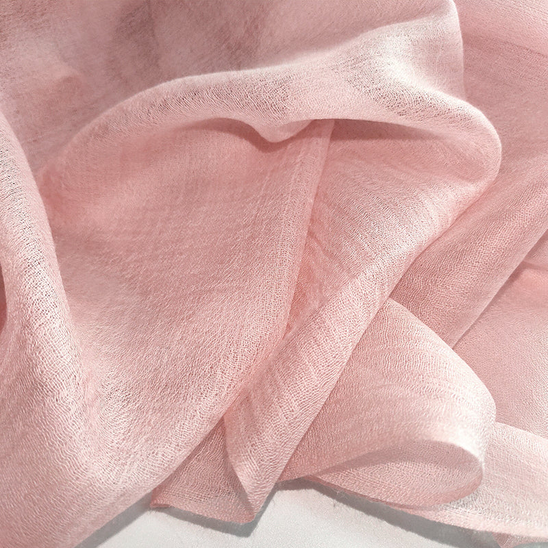 Dr. Muxue Light Pink Lightweight Cashmere Scarf Shawl