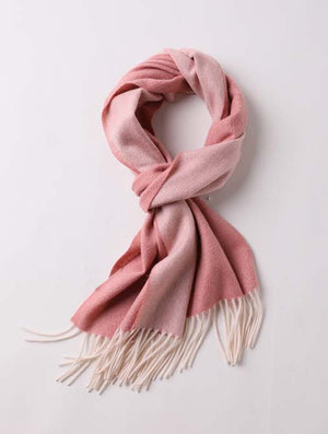womens winter scarves in circle pink