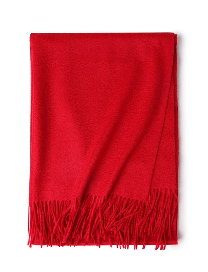Red Cashmere Wrap for Women