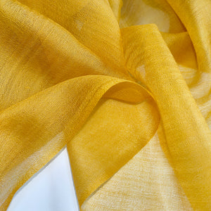 super thin yellow cashmere scarf
