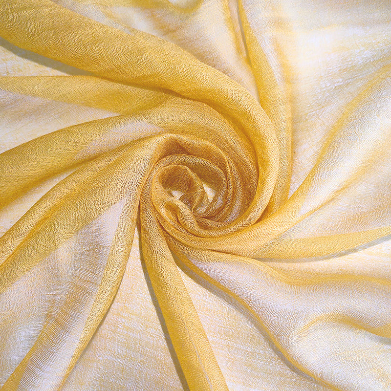 yellow cashmere wrap in circle